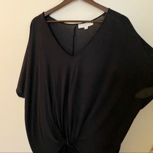 LOFT Black Knot Top